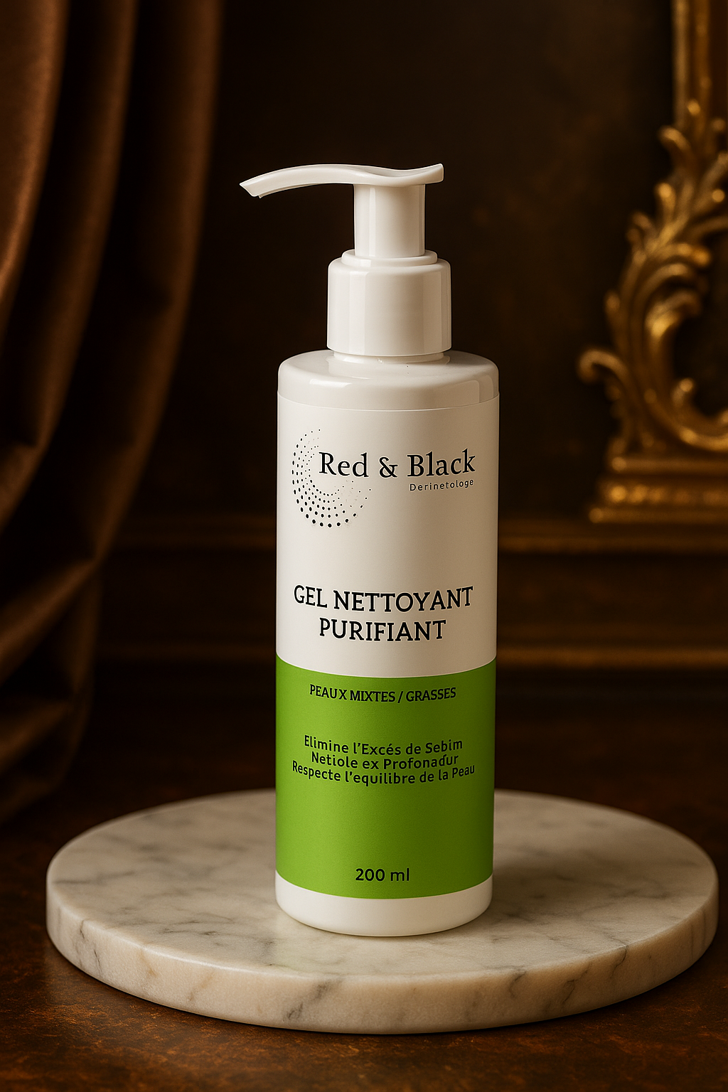 red & black gel nettoyant