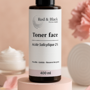 red & black toner face acide salycilique 2%